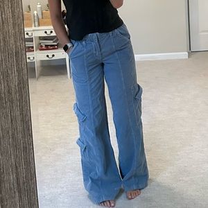 BDG Corduroy Blue Cargo Pants